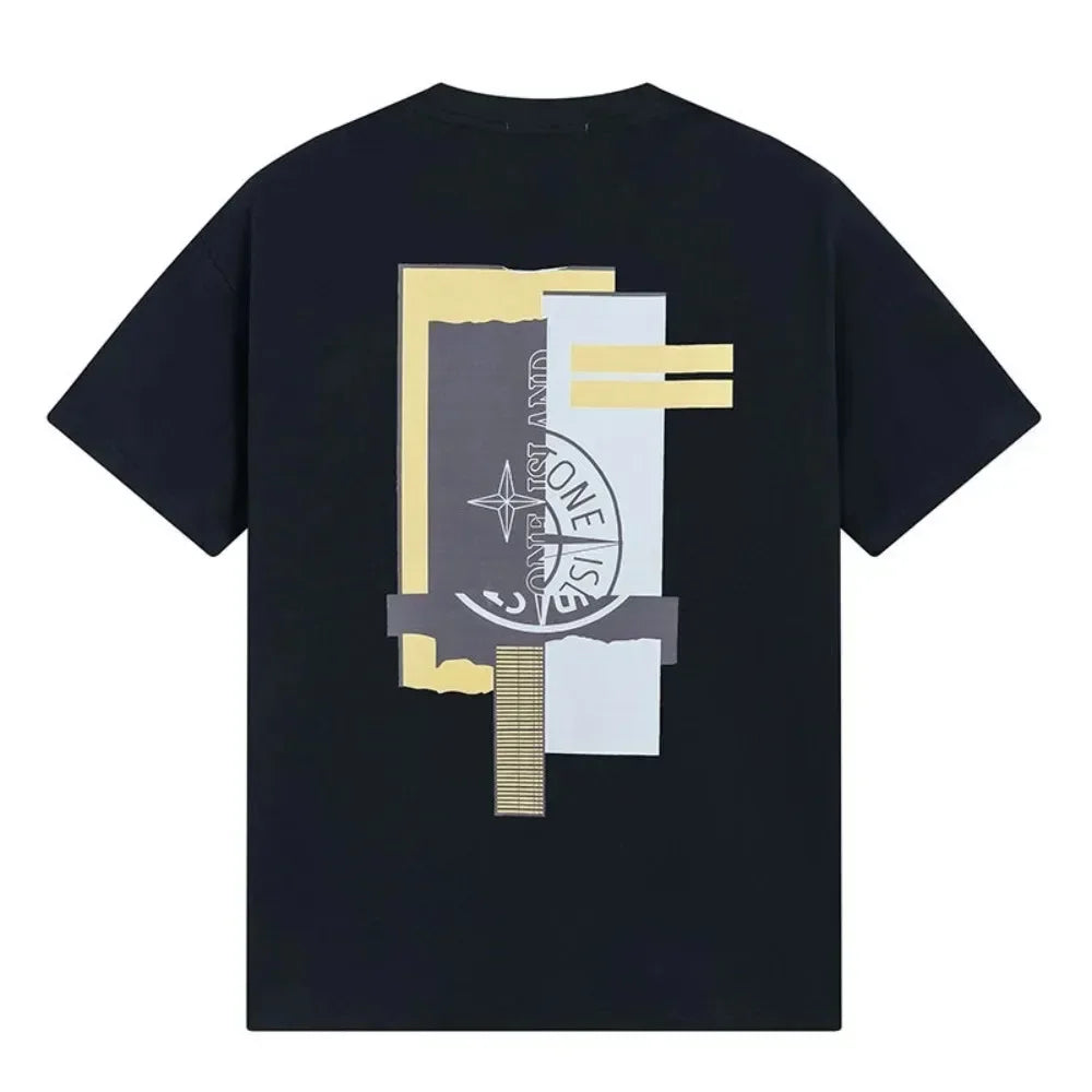 T-shirt à Manches Courtes en Coton Pur pour Homme et Femme, Vêtement de Marque à la Mode, pour Loisirs, pour Été