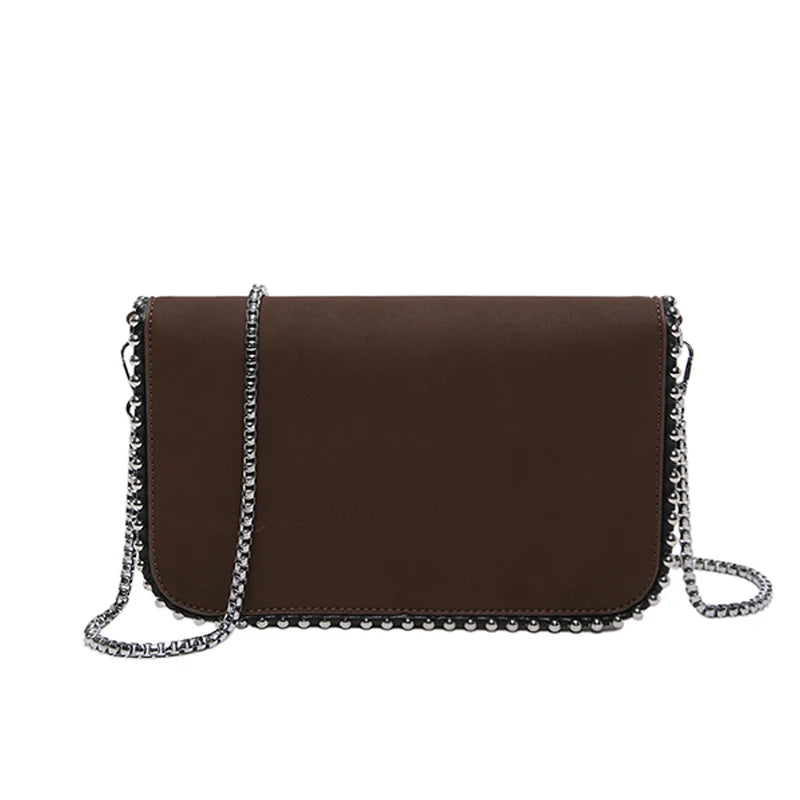 Sac Crossbody Femme - Sac Téléphone Chaîne Épaule Messenger Bag Flip Vintage Y2K Travel Chic Leopard