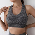 Brassière Sport Push Up Femme - Soutien-Gorge Respirant Yoga Fitness Course, Maintien Moyen, 90% Nylon
