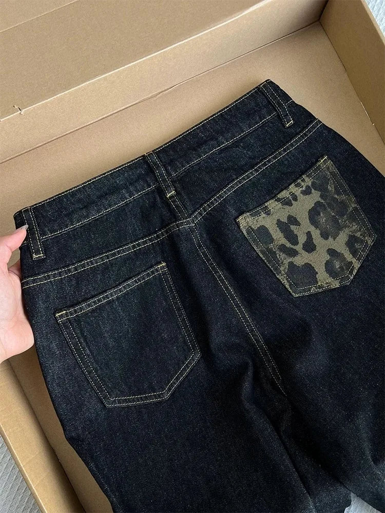 Jean Femme High Waist Wide Leg - Pantalon Denim Straight Vintage Y2K Streetwear Casual Chic 2025