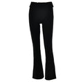 Pantalon noir taille haute slim pour femmes