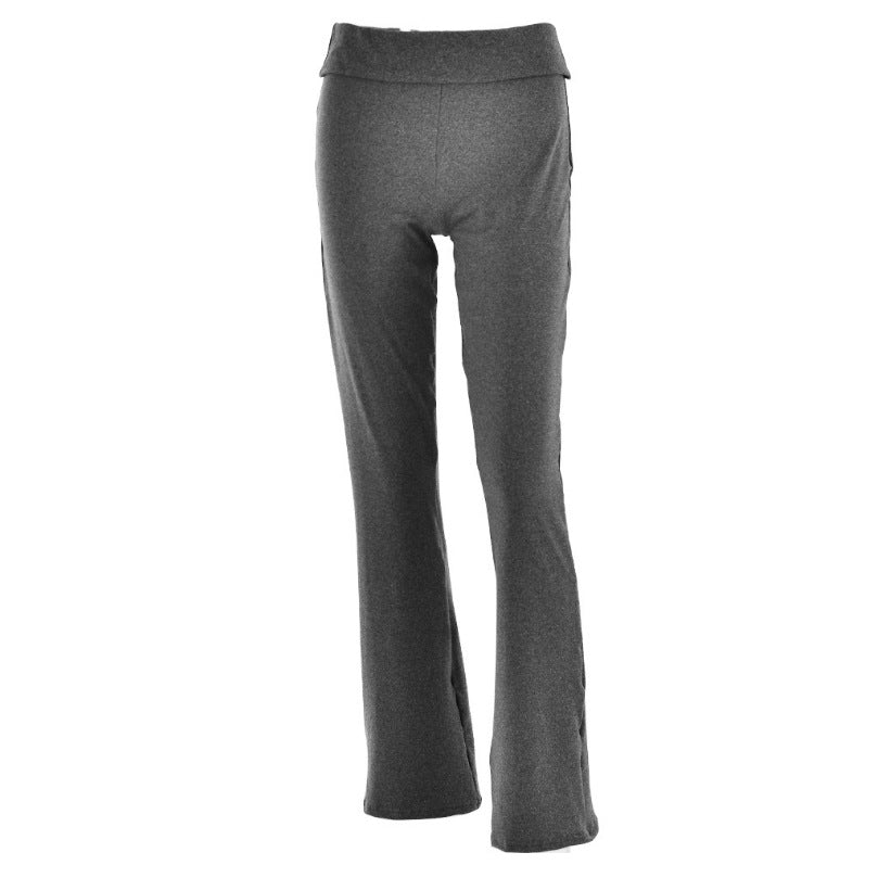 Pantalon noir taille haute slim pour femmes