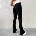 Pantalon Décontracté Femme Taille Haute Slim Stretch