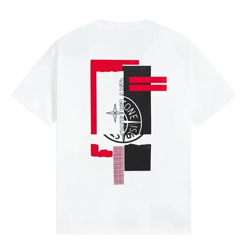T-shirt à Manches Courtes en Coton Pur pour Homme et Femme, Vêtement de Marque à la Mode, pour Loisirs, pour Été