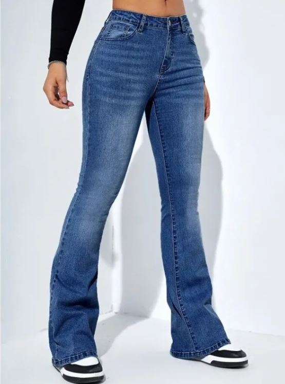 Pantalon Extensible Slim à Taille Haute pour Femmes, Style Décontracté