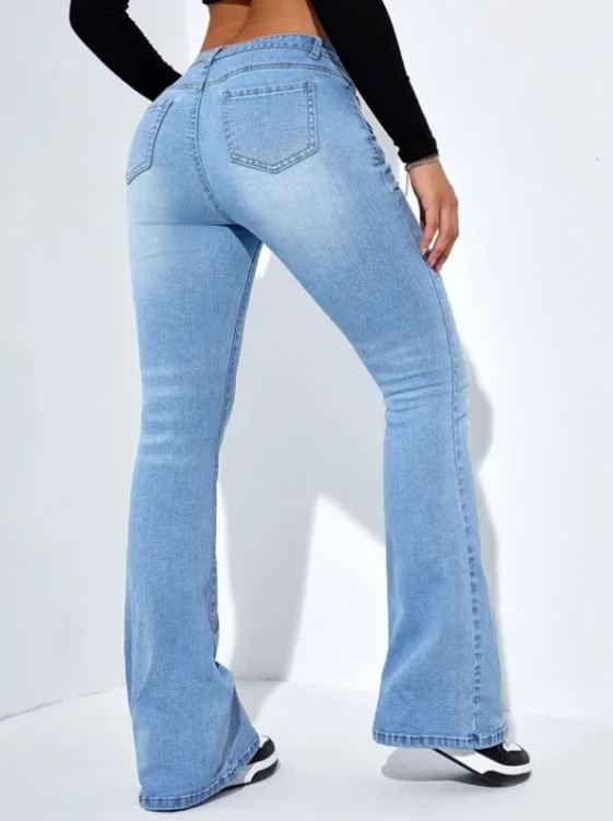Pantalon Extensible Slim à Taille Haute pour Femmes, Style Décontracté