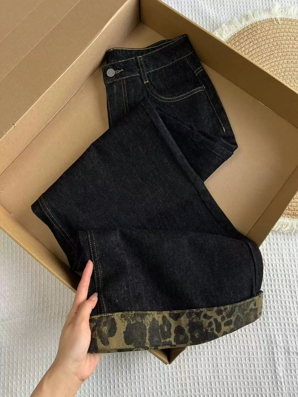 Jean Femme High Waist Wide Leg - Pantalon Denim Straight Vintage Y2K Streetwear Casual Chic 2025